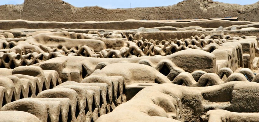 Chan Chan ruins in modern day Peru is the oldest known Pre-Colombian city in all of South America